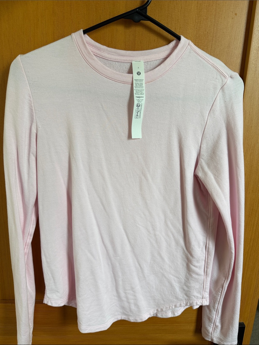 Lululemon Women’s Long-Sleeve Pink Crewneck Tee